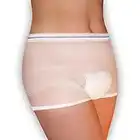 Wöchnerinnen Slips (8 Stk) Vorteilspack, Größe wählbar, bis zu 100x waschbar, Wochenbett Panties Ideal für die Schwangerschaft, die Krankenhaus-Tasche, nach der Geburt & Zuhause, Weiss, Größe 2