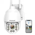 BOAVISION Security Cameras Wireless Outdoor,Home Security Surveillance Camera System,360° View WiFi Pan Tilt,Floodlight Color Night Vision,Motion Detection Tracking,2 Way Talk,SD Card Storage