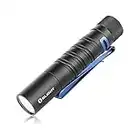 OLIGHT I5T EOS Slim EDC Torch 300 Lumens Powered by Single AA Battery, Tail Switch Flashlight with Beam Distance 196ft, Dual-Output for Camping and Hiking, Black