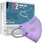 20 Mascarillas FFP2/KN95 Talla Pequeña Small Homologadas Certificación CE sin Válvula de 4 Capas, Máscara Protectora de Polvo, Mascarilla de Protección con Filtros de Calidad BFE≥95, 20 Piezas