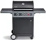 Enders® Gasgrill BOSTON BLACK 3 K TURBO, 3-Brenner aus Edelstahl, mit Kocher, TURBO ZONE & HEAT RANGE Brenner-Technologien von Enders®, Grillwagen, Außenküche #88626