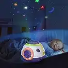 TUMAMA Regalos de juguete para bebés para recién nacidos, Proyector de estrella de luz nocturna para bebés, Máquina de sonido para dormir para bebés, Juguetes para bebés que hablan