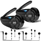 EJEAS Q7 Motorcycle Helmet Headset Intercom, Bluetooth 5.1 Motorbike Helmet Interphone Communication System Connect Up to 7 Riders(2 Pack)