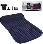 QDH SUV Air Mattress - Thickened Car Bed Back Seat Mattress - Portable Car Mattress for Vehicle Cushion Air Bed Inflatable Mattress Car Bed with Air-Pump - Camping Blow Up Mattress for SUV