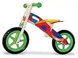 Teorema- Bicicletta Cavalcabile Senza Pedali in Legno per Bambini Giocattolo, Multicolore, Unica, 40594