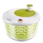 Westmark Centrifuga per insalata, Capacità: 4,4 litri, ø 23,5 cm, Plastica, Senza BPA, Spinderella, Colore: Trasparente/Bianco/Verde, 243022EA