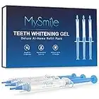 MySmile Teeth Whitening Gel Refills Pack, 3 Non-Sensitive Teeth Whitening Gel Pen for Trays, Teeth Whitener Dental Grade Tooth Whitening Gel for Home, Travel, 10 min Fast Result（Only Gel）