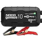 NOCO GENIUS10UK, 10A Smart Car Charger, 6V and 12V Portable Heavy-Duty Battery Charger Maintainer, Trickle Charger and Desulfator Conditioner for AGM, Leisure, Lithium, Motorbike and Caravan Batteries