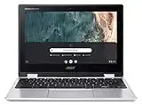 Acer Chromebook Spin 311 (CP311-2H-C6LA) Laptop | 11 HD Touch-Display | Intel Celeron N4120 | 4 GB RAM | 64 GB eMMC | Intel UHD Graphics 600 | Google ChromeOS | silber