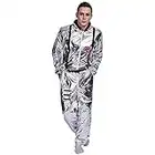 EraSpooky Costume Astronaute pour Homme Pilote Déguisement Cosplay Costume de Fête d'halloween pour Adultes