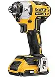 Dewalt DEWDCF887D2 Impact Drivers-Cordless, Yellow/Black