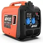 AIVOLT Generador Gasolina 3200W Generador Inverter Silencioso con 2 Salidas de CA 230V, DC 120V y 2 USB Type-A Generador Eléctrico de 3,5L Tanque para Camping, Exterior, Casa, Caravana