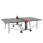 Kettler K1 Table de Tennis de Table d'extérieur et d'intérieur, Format Tournoi, Plateau Robuste Anti-Rayures en résine de mélamine 4 mm, Résistante aux intempéries, Pliable, Fabriquée en Allemagne