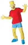 Rubies 3 880655 - Costume da Bart Simpson per adulti, Taglia unica, colore: Rosso/Giallo