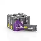 CR123A - Set da 10 Pile | GP Extra | Batterie al Litio CR 123 da 3V - Lunga Durata