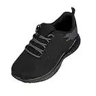 CALTO Men's Invisible Height Increasing Elevator Shoes - Black/Grey Ultra Lightweight Sporty Sneakers - 2.6 Inches Taller - Q216 - Size 9 D(M) US