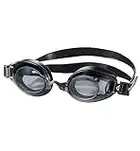 Gafas de natación ópticas Aqua Speed con graduación para adultos adolescentes | Gafas de natación UV para usuarios de gafas - Gafas de natación anti-vaho | 5 x puente nasal, dioptrías: -2.0, negro - coloreadas