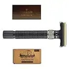 VIKINGS BLADE The Emperor Adjustable Safety Razor, AUGUSTUS Edition (Vintage Bronze & Cognac)