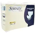 Serenity Classic Pannolone Mutanda Formato Extra, Taglia Large - Bianco 30 Pezzi