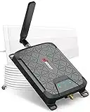 HiBoost Mini Cell Signal Booster for Verizon, AT&T, T-Mobile| Up to 1500 Sq Ft/One Room| High Power Outdoor Receiving Antenna| 5G/4G/3G LTE| Band 5, 12/17, 13|App Service + Install| FCC Approved