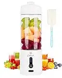 COKUNST Batidora Portátil para batidos 530ML, Licuadora personal con USB Recargable Tipo C y 6 Cuchillas, 4000mAh Mezclador de Frutas Exprimidor Mini Licuadora Portátil para Cocina de Viaje