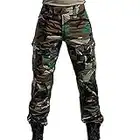 H Welt EU Esercito, pantaloni tattici militari da uomo con proteggi ginocchia per airsoft, paintball, lotta, Foresta, L