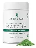 Jade Leaf Matcha Organic Ceremonial Grade Green Tea Powder - Teahouse Edition Premium First Harvest - Authentic Japanese Origin (3.53 Ounce Tin)