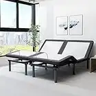 Split King Adjustable Bed Frame with Massage, Anti-Snore, Zero Gravity, Dual USB Charging Station, Under Bed Nightlight, Wireless Remote Head and Foot Incline and No Tools Required Assembly