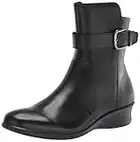 ECCO Women's Finola Wedge Ankle Boot, Black, 8-8.5