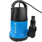 FOTING Sump Pump Submersible 1HP Clean/Dirty Water Pump, 3960 GPH Portable Utility Pump for Swimming Pool Garden Pond Basement with 25ft Long Power Cord