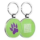 DISONTAG Placas para Perros QR Etiqueta de identificación Personalizadas Online - Pet Pass Quick Show Vacunas para Mascotas y Protección de la Privacidad (32mm)