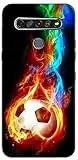 Mixroom - Cover Custodia Back Case in TPU Silicone Morbido per LG K41S Fantasia Calcio E82