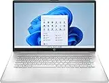 HP 17 Laptop, 11th Gen Intel Core i5-1135G7, 8 GB RAM, 256 GB SSD, 17.3-inch Full HD Display, Intel Iris Xe Graphics，Windows 11 Home S Mode, 802.11ac, Bluetooth, HDMI, Silver W/ Silmarils Accessories