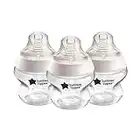 Tommee Tippee Closer to Nature Baby Bottles, Breast-Like Nipples with Anti-Colic Valve, 5 oz, 3 Count.