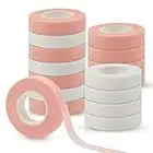 20 Rolls Eyelash Tape, Adhesive lash Tape for Eyelash Extensions 0.5" x 10 Yards Lash Extension Tape Roll Eyelash Extension Supplies Individual Package (white/pink-20pcs)