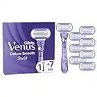 Gillette Venus Deluxe Smooth Swirl Women's Razor with 8 Razor Blade Refills, 170g