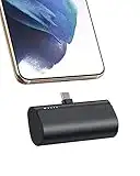 VEGER Power Bank USB C 5000mAh, 20W PD Mini Externer Akku, Schnelles Aufladen USB C Powerbank ohne Kabel, klein Aber stark Handy Tragbares Ladegeräte Kompatibel mit Samsung, Huawei, USB C-Handys usw