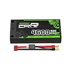 OVONIC Batterie LiPo 2S 50C 4600mAh 7.4V LiPo Shorty Étui Rigide avec connecteur Ultra Bullet Deans 4mm pour véhicules RC 1/10 échelle Voiture Camion Bateaux