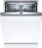 Bosch Hausgeräte SMD6ECX57E Serie 6 Smarter Geschirrspüler vollintegriert,60 cm breit,Besteckschublade,Rackmatic höhenverstellbarer Oberkorb,Weiß,H x B x T (cm): 81,5 x 59,8 x 55