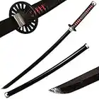 Sword Warrior Demon Slayer Sword in Wood, 104 cm, Wood Katana Japanese Anime Cosplay Sword (Kamado Tanjirou)