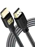 PowerBear 4K HDMI Cable | High Speed, Braided Nylon & Gold Connectors, 4K @ 60Hz, Ultra HD, 2K, 1080P, Dolby & ARC Compatible | for Laptop, Monitor, PS5, PS4, Xbox One, Fire TV, Apple TV & More (10 Feet, 1)