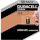 Duracell - 123 Batteria High Power Lithium 3V Specialistica per Foto, confezione da 10 (CR123 / CR123A /CR17345) progettate per l'uso in sensori, serrature senza chiave, flash della fotocamera e torce