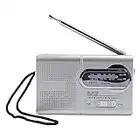 ASHATA Radio personnelle, Radio Portable Multifonction Multi Poche AM/FM BC-R119 avec récepteur de Haut-Parleur, antenne télescopique, Radio avec Haut-Parleur intégré.