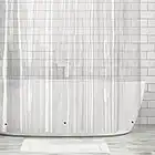 mDesign Waterproof, Heavy Duty Premium Quality 10-Guage Vinyl Shower Curtain Liner for Bathroom Shower and Bathtub - 72" x 72" - Clear