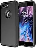 Diverbox for iPhone 8 Plus Case iPhone 7 Plus Case [Shockproof] [Dropproof] [Dust-Proof],Heavy Duty Protection Phone Case Cover for Apple iPhone 8 Plus & 7 Plus (Black)