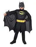 CIAO- Batman Dark Knight Costume déguisement garçon Original DC Comics (Taille Ans) avec Muscles rembourrés, Boys, 11671.5-7, Black, 5-7 Years