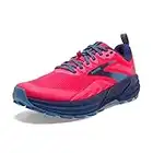 Brooks Femme Cascadia 16 Sneaker, Pink/Flambe/Cobalt, 42 EU Étroit