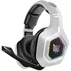 DIZA100 Gaming Headset für PS5, PS4 Headset mit Mikrofon& LED Lichter, Surround Sound ONIKUMA Gaming Kopfhörer für PS4 PC Xbox One Laptops Tablets Mac