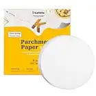 katbite 200pcs Parchment Rounds 4 inch, 7 inch 8 inch 6 inch 9 inch 10 inch 12 inch Available, Heavy Duty Patty Paper Parchment Paper Rounds Uses for Hamburger, Patty Press