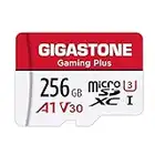 Gigastone] 256GB Micro SD Card, Gaming Plus, MicroSDXC Memory Card for Nintendo-Switch, Wyze, GoPro, Dash Cam, Security Camera, 4K Video Recording, UHS-I A1 U3 V30 C10, up to 100MB/s, with Adapter